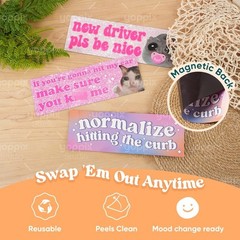 10PCS Hilarious Bumper Magnets – Must-Have Funny Car Stickers for Adventures