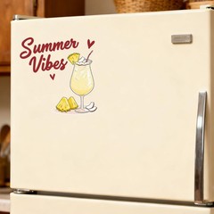 Summer Drinks Stickers Vinyl Customizable Self-adhesive for Car windows Laptop