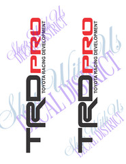 TRD PRO Bed Decals Stickers, Fits Toyota Tacoma, Tundra, 4Runner, Tundra (2) 22″