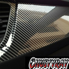 5D Car/tablet Black Interior Accessories Panel Carbon Fiber Vinyl Wrap Sticker