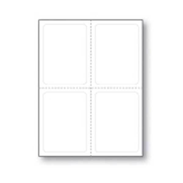 Plain White Addendum Window Stickers – Four 4.25″ x 5.5″ Per Sheet (250 sheets)