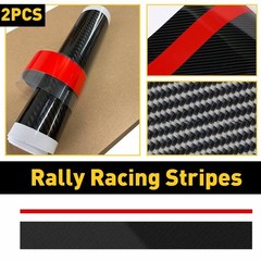 5D Carbon Fiber Car Hood Racing Sticker Stripe Decal For BMW Performance D