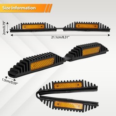 Car Door Guards Set Reflectors Protectors Prevent Scratches Protect Edges Van,