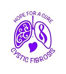 Cystic Fibrosis Hope For A Cure Car Truck Van Vinyl Window Decal Bumper Sticker