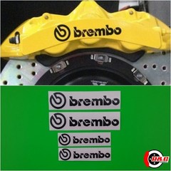 R&G HIGH TEMP Brake Caliper Decals Stickers Fits Brembo 6 & 4 Piston (Black)