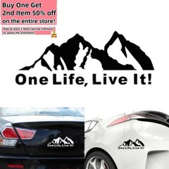 One Life Live It Mountain Decal Sticker Vinyl Auto Car Truck Camper Van Window