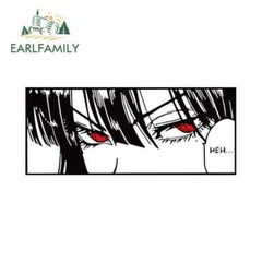EARLFAMILY 5.1″ Beautiful Girl Eye Strip Car Stickers Graphics Creative Decals
