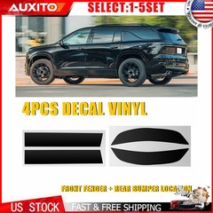 For 24+ Chevrolet Traverse Front And Rear Reflector Smoke Tint Vinyl Decal 4-20X