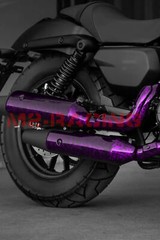24K Chopped Forged Carbon Fiber Gloss Royal Purple Vinyl Wrap Sticker Decal Film