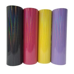 Gloss Honeycomb Beehive Holographic Vinyl Car Wrap Bubble Free Sticker Film Roll