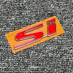 GENUINE FOR HONDA CIVIC 2017-2020 Silver RED ‘SI’ REAR BADGE EMBLEM
