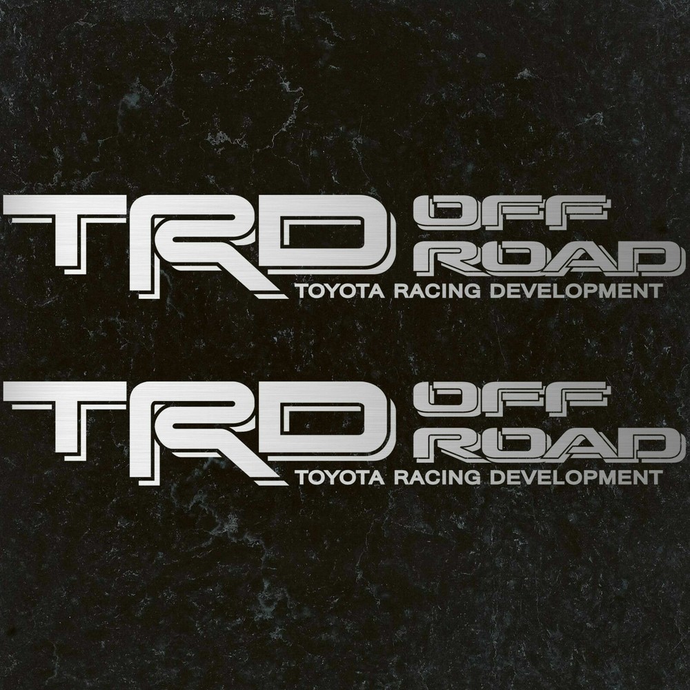 1995 – 2004 Toyota SILVER TRD Off Road Tacoma Tundra decal sticker vinyl Set