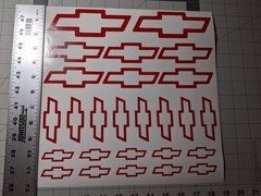 Chevy Bowtie Decal Mega Pack 26 decals – One price *Free shipping Diecut Vinyl