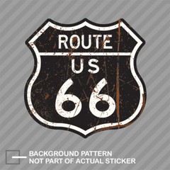 Distressed Route 66 Sign Sticker Decal Vinyl vintage 66 sign us historic highway