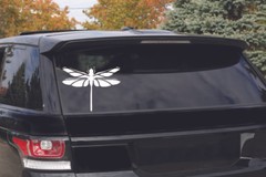 Beautiful Butterfly tattoo art #5 for car truck laptop decal sticker 6″White