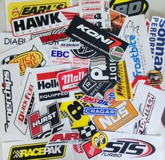 Lot of 35+ Classic & Various Racing Decals Stickers NHRA ManCave Tool Box