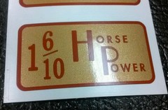Briggs & Stratton Eclipse Mower 1-6/10-hp decal for model 6B-S engines Qty 1