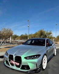 60FT PET Silver Green Magic Glossy Metallic Car SUV Vinyl Wrap Hood Sticker US