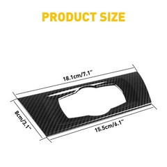 Real Carbon Fiber Headlight Switch Frame Cover Trim for BMW 3 Series E90 J