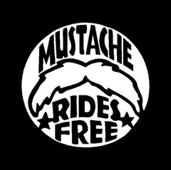 Mustache Rides Free Vehicle Decal Window Sticker High Quality 2275