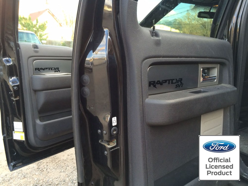 2010-2014 FORD RAPTOR SVT INTERIOR VINYL STICKERS DECALS DOOR 2011 2012 2013