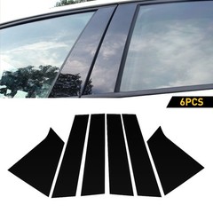 6/1 For Chevrolet Malibu 2016-2021 Car Door Trim Pillar Posts Black Decal Cove A