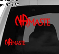 Narcotics Anonymous NA NAMASTE Transparent Sticker / Decal NEW