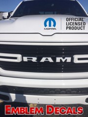 RAM 1500 DT Grill Emblem Decals 2019 2020 2021 2022 2023 2024 SPORT