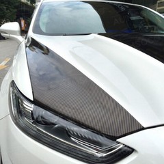 3D Black Carbon Fiber Film Twill Weave Vinyl Sheet Roll Wrap DIY Decals 12×60″