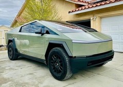 Cybertruck DIY PPF Paint Protection Film Wrap Color Change Gloss Light Green