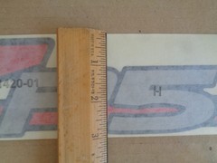 2002 2003 2004 GMC SONOMA “ZR5” FRONT DOOR DECAL RED & SILVER OEM GM 15169572