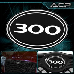 For 05 06 07 08 09 10 300 300C Front Grille Grill Hood Logo Emblem Gel Sticker
