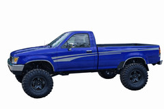 Vintage Style Retro Vinyl Graphics Compatible With Toyota Pickup Regular Cab