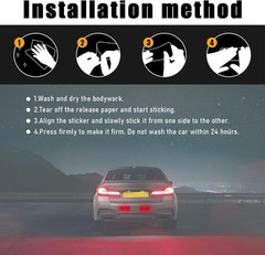 Reflective Stickers for Cars – 20 PCS Waterproof and Scratch-Resistant