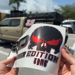 TRD Tacoma Skull Bedside Accessories Exterior Sports Punisher Edition Decals