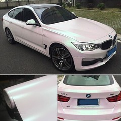50FT X 5FT Car Wrap Satin Dawn White Pearl Matte Chrome Vinyl Sticker Stretch US