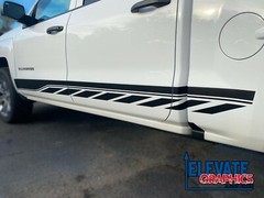 Fits Chevy Silverado Side Rocker Two Graphics Vinyl Stripes 3m Decals 2014-2023