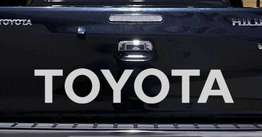 TOYOTA METALLIC SILVER TAILGATE 31″ Decal Vinyl Sticker TRUCK T-100 SR5 LX