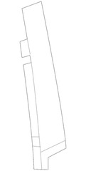 Genuine GM Front Passenger Side Door Window Frame Rear Applique 84962267