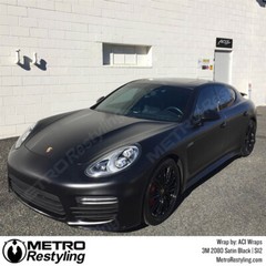3M 2080 Satin Black Vinyl Vehicle Car Wrap Decal Film Sheet Roll | S12