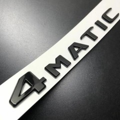 2pcs Letter 4Matic + C350 Gloss Black Car Rear Trunk Lid Emblem Badge 2017-2023