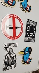 White Rose Resistance Stickers 5 PACK LOT ** WORLDWIDE SHIPPING ** 3×5 inches