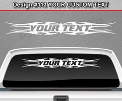 Design #113 Custom Decal Sticker Vinyl Graphic Windshield Window Tribal Car SUV