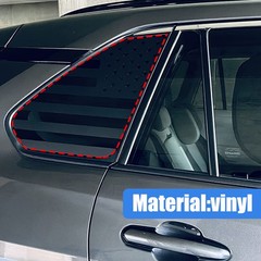 Rear Side Window American Flag Vinyl Decal Sticker Pair For Toyota Rav4 2019-25