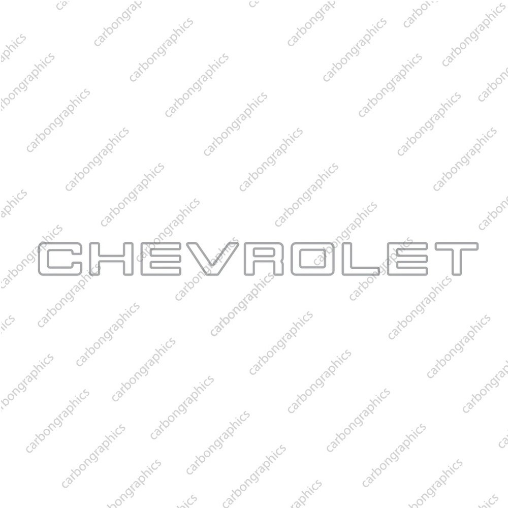 106” Chevrolet Logo Decal Sticker. Large sticker walls and garages.