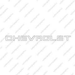 106” Chevrolet Logo Decal Sticker. Large sticker walls and garages.