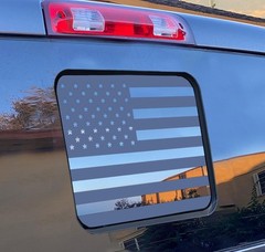 for Toyota Tacoma 2024-2025 2026 Rear Middle Window American Flag Decal, Back Ce