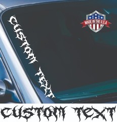Custom Text Decal fits Chevrolet Equinox Windshield Banner Decal A-Pillar