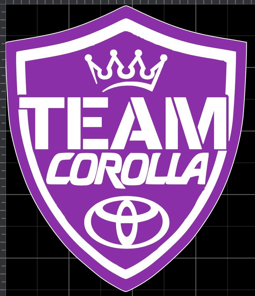 (x2) Escudos Team Corolla