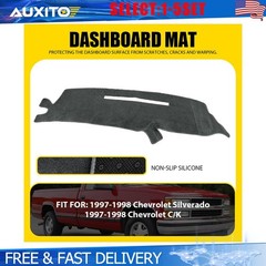 Dashboard Mat Cover For 1997-98 Chevy Silverado Pickup Truck Dash Pad Gray 1-5X
